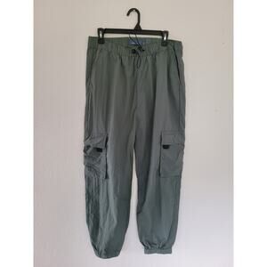 Indigo Rising Women's HI-Rise Cargo Joggers Pants size XL‎ Drawstring Waist #P2